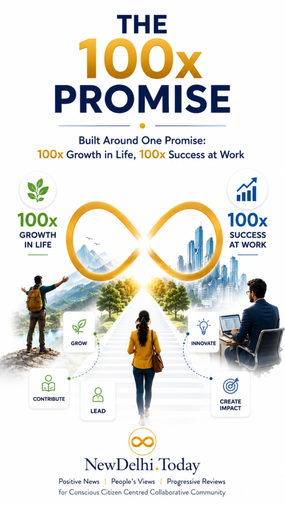 The 100x Promise
Why NewDelhi.Today Doesn't Just Report Growth,It Builds a Method For It